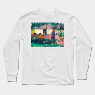 Why Are You Angry (1896) by Paul Gauguin Long Sleeve T-Shirt